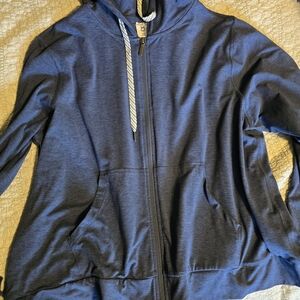 Blue Zip-Up Hoodie